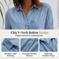 Robe en denim coupe décontractée en forme de A avec manches en mesh