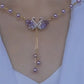 ✨53 % de réduction 🔥 Collier pendentif double cygne violet 🌹