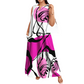 💥Robe maxi décontractée à imprimé artistique pour l'été — Livraison gratuite pour deux pièces