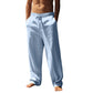 Pantalon décontracté homme à cordon de serrage avec poches