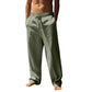 Pantalon décontracté homme à cordon de serrage avec poches