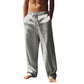 Pantalon décontracté homme à cordon de serrage avec poches