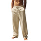 Pantalon décontracté homme à cordon de serrage avec poches