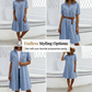 Robe chemise en denim décontractée pour femme
