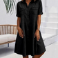 Robe chemise en denim décontractée pour femme