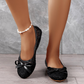 🌸🥿50 % de réduction 🔥 Ballerines élégantes en dentelle pour femme, ornées d'un nœud papillon