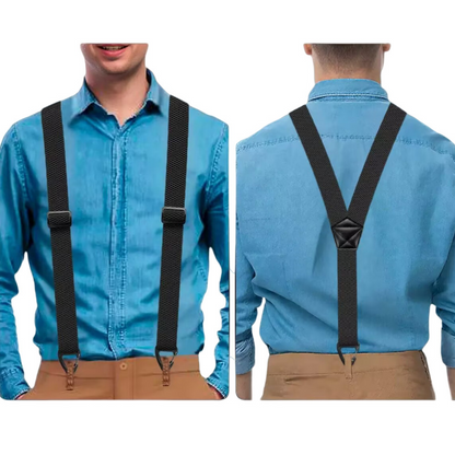 📢📢35% OFF !! ⏰Bretelles pour homme à dos en X avec crochets