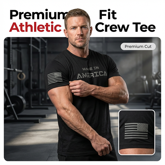 👕 60% DE RÉDUCTION! 🔥 T-Shirt Col Rond Coupe Athlétique pour Homme – Coton Respirant, Stretch Parfait & Idéal Pour La Salle De Sport Ou Le Quotidien 💪