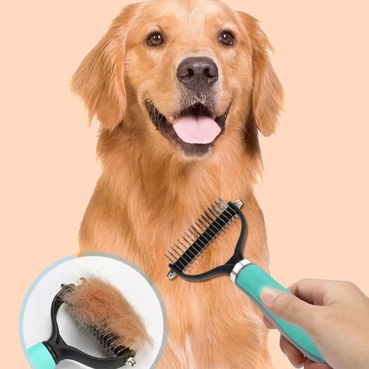 📢📢40 % DE RÉDUCTION !! ⏰ Brosse de toilettage pour animaux à double face contre la perte de poils