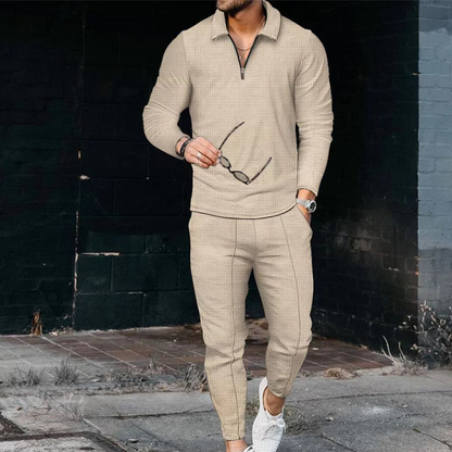 Ensemble décontracté pull-over et pantalon pour homme
