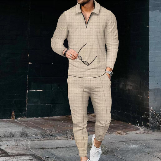 Ensemble décontracté pull-over et pantalon pour homme
