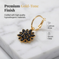 ⏳ -50 % pour une durée limitée ⏰ Boucles d'oreilles pendantes élégantes fleurs noires 🖤❄️🌸