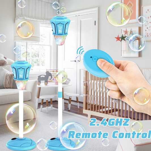 Machine à bulles avec télécommande pour lampadaire