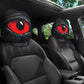 ⏳50 % de réduction durée limitée⏰Housse d'appui-tête automobile œil rouge effrayant 👁️‍🗨️🚗