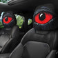 ⏳50 % de réduction durée limitée⏰Housse d'appui-tête automobile œil rouge effrayant 👁️‍🗨️🚗