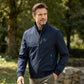 Veste classique à col montant pour homme avec doublure à carreaux