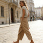 ✨🔥Pantalon à cordon de serrage avec bordure en dentelle pour femme