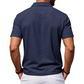 Chemise à manches courtes et col en coton et lin pour homme