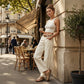 Pantalon classique simple à jambes larges pour femme