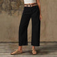 Pantalon classique simple à jambes larges pour femme