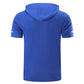 Hoodie décontracté pour homme à manches courtes – séchage rapide, léger et respirant – idéal pour le sport, le quotidien et les voyages 👕🏃‍♂️