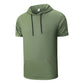 Hoodie décontracté pour homme à manches courtes – séchage rapide, léger et respirant – idéal pour le sport, le quotidien et les voyages 👕🏃‍♂️