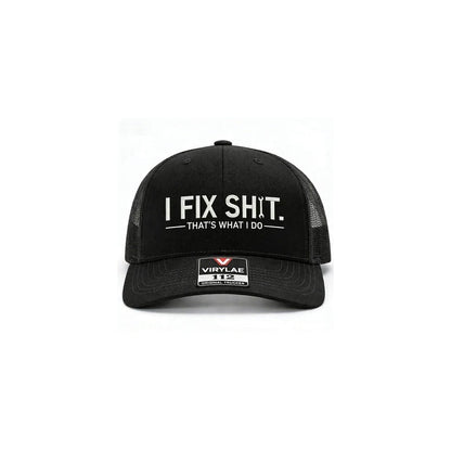 🔥 Nouveauté 2026 et en vente 🔥 Casquette trucker mesh brodée « I Fix Shit » – Respirante, parfaite pour l'extérieur et le soleil 🧢☀️