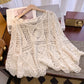 💐50% DE RÉDUCTION ! Chemise Crochet Romantique – Ajouré Délicat & Manches Fluides 🦋✨【Offre Limitée】