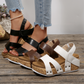Casual Comfort Wedge Heel Sandals with Rivets