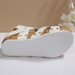 Casual Comfort Wedge Heel Sandals with Rivets