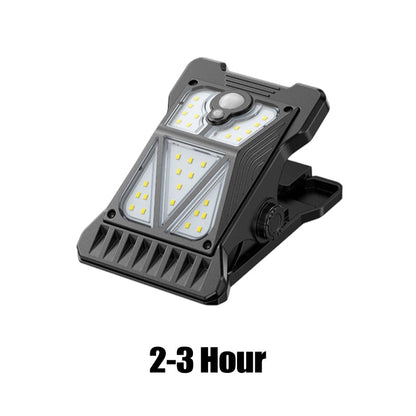 Luminaire à détecteur de mouvement clipable et solaire