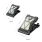 Luminaire à détecteur de mouvement clipable et solaire