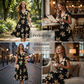 👗 -50 % 🌺 Robe décontractée imprimée pour femme, col V et volants – Tissu léger, style romantique et parfaite pour les journées chaudes ☀️
