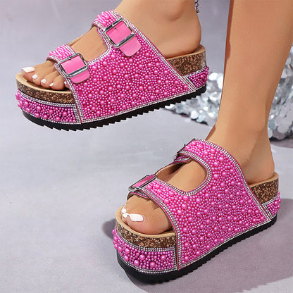 👠 Mules scintillantes pour l'été : semelle ergonomique et éclat brillant ⭐