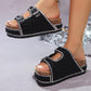 👠 Mules scintillantes pour l'été : semelle ergonomique et éclat brillant ⭐