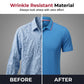 Chemise homme à manches courtes et col, coupe classique