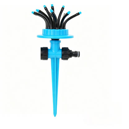 Arroseur de jardin flexible avec 12 buses – réglable et arrosage uniforme – idéal pour pelouse, parterres et plantes 💧🌱