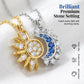 🌙 50% DE RÉDUCTION! ✨ Collier Pendentif Soleil et Lune avec Strass – Design Détaillé, Fini Lumineux & Parfait Pour Un Look Céleste Au Quotidien ☀️