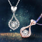 💧Collier Cœur Goutte Scintillant ✅ Pierre Mobile & Éclat Élégant | Cadeau Raffiné 💞 -50% AUJOURD’HUI 🔥