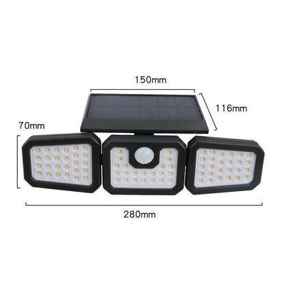💡 50% DE RÉDUCTION! ☀️ Applique Murale Solaire à 3 Têtes avec Capteur – Éclairage Automatique, Étanche & Idéale Pour Jardin, Entrée & Garage 🏠