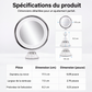 💄 50% DE RÉDUCTION! 🪞 Miroir grossissant x10 – LED & ventouse pour maquillage précis ✨