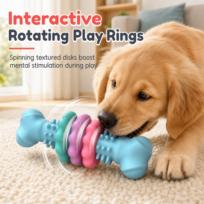 ⏰ Jouet à mâcher pour chien en forme d'os en TPR durable – Jouet résistant aux morsures pour la dentition des grands chiens 🦴