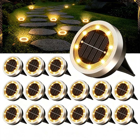 ☀️ PROMO FLASH : 50% DE RÉDUCTION ! Spots Solaires Encastrables Inox 304, LED Étanche IP65 – Éclairage Auto pour Jardin & Allée, Lot de 4 for un Extérieur Sublimé Sans Câble ✨
