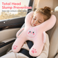 🚗Cartoon Animal Car Sleeping Pillow for Kids and Adults Back Seat Travel Hug Cushion and Seat Belt Neck Protector for Long Distance Rides