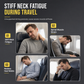 Oreiller de voyage gonflable et pliable pour dormir assis ou penché en avant (position tête vers le bas) – Idéal pour l'avion, la voiture, le camping et les siestes au bureau.