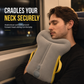 Oreiller de voyage gonflable et pliable pour dormir assis ou penché en avant (position tête vers le bas) – Idéal pour l'avion, la voiture, le camping et les siestes au bureau.