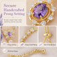 50% de Réduction – Parure Papillon Zircon Violet Bague et Boucles