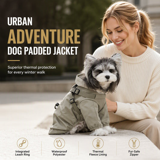 🧥 Warm Padded Dog Coat – Waterproof & windproof winter comfort ✨