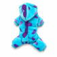 Combinaison chaude en flanelle pour animaux – Pyjama-costume « Monstre bleu » à quatre pattes pour chiens et chats – Vêtements d'automne et d'hiver