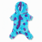 Combinaison chaude en flanelle pour animaux – Pyjama-costume « Monstre bleu » à quatre pattes pour chiens et chats – Vêtements d'automne et d'hiver